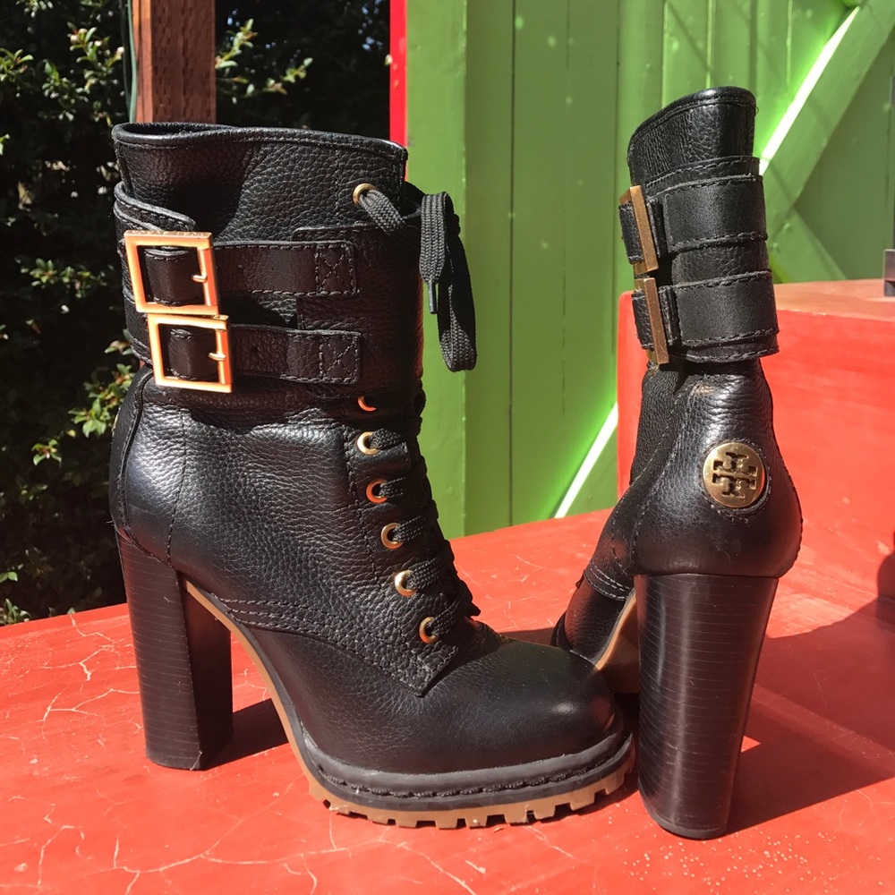 Tory Burch High heeled Combat boots